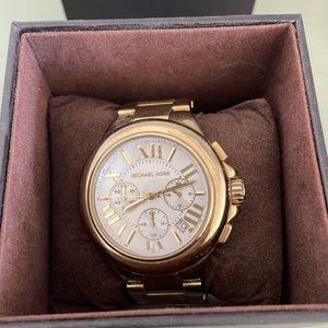 Michael Kors Oversized Camille Gold-Tone Watch